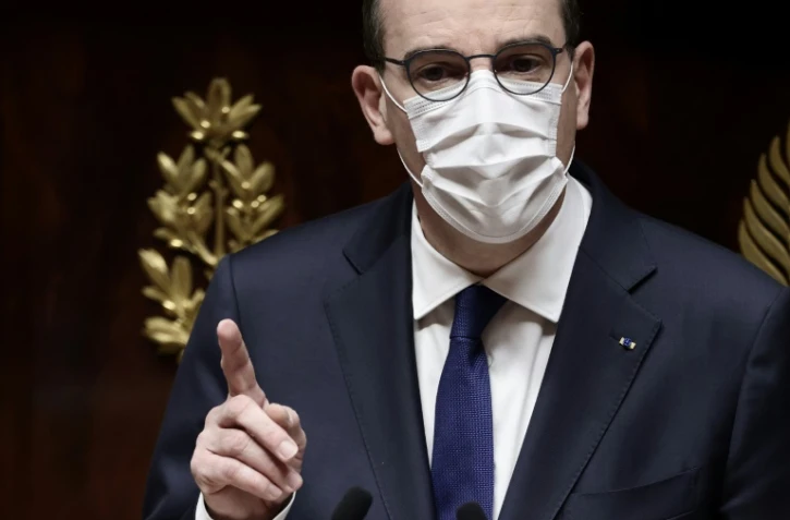 Jean Castex devant l'Assemblée nationale le 1er avril 2021