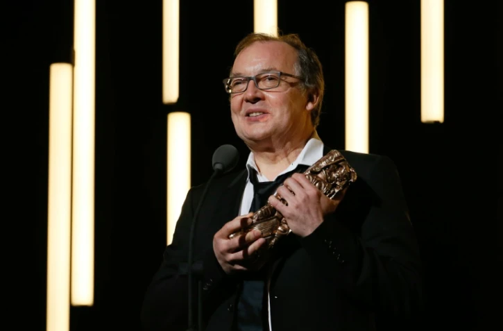 Le réalisateur français Philippe Faucon obient obtenu le César du meilleur film pour "Fatima", le 26 février 2016 à Paris