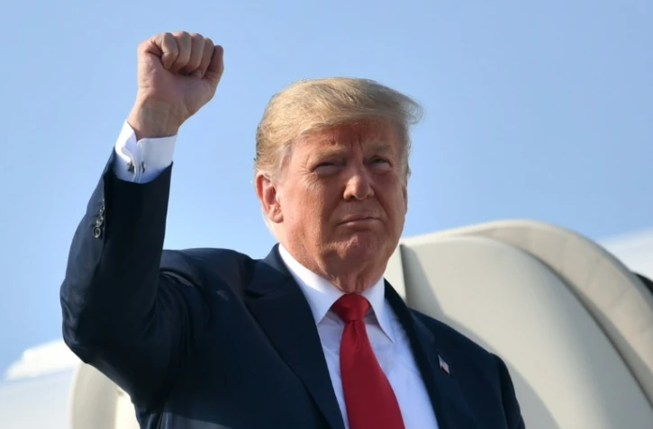 Le président américain Donald Trump à son arrivée à Colombus, le 4 août 2018 dans l'Ohio