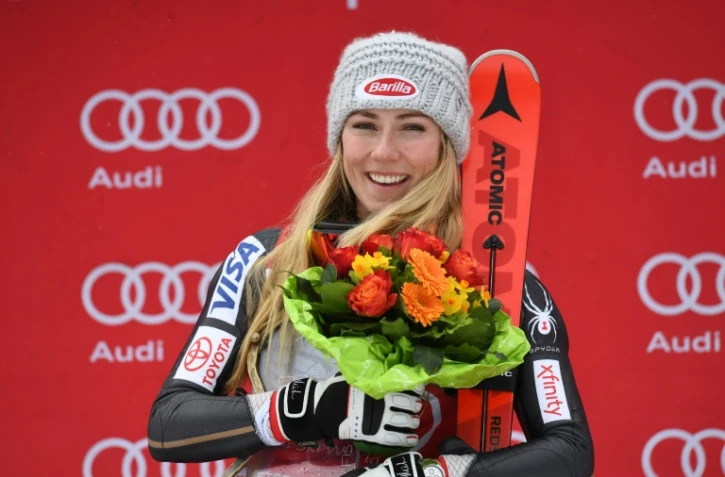 L'Américaine Mikaele Shiffrin vainqueur du slalom d'Ofterschwang le 10 mars 2018