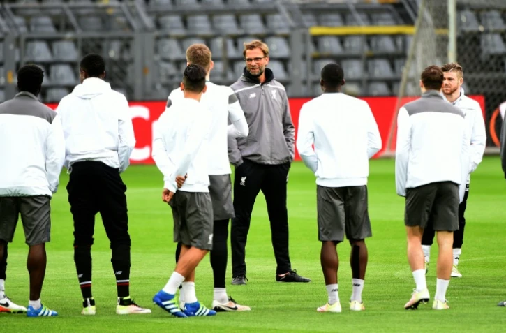 L'entraîneur de Liverpool Jürgen Klopp, lors d'un entraînement le 6 avril 2016 à Dortmund