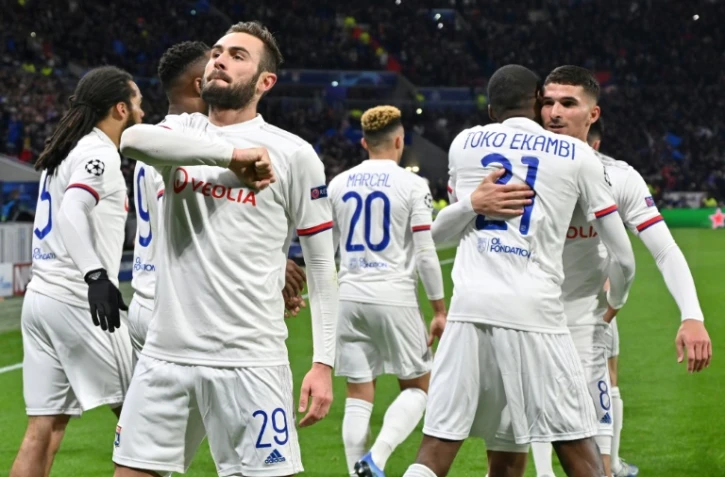 Lucas Tousart, auteur du but de la victoire pour Lyon face à la Juventus, le 26 février 2020 à Décines-Charpieu