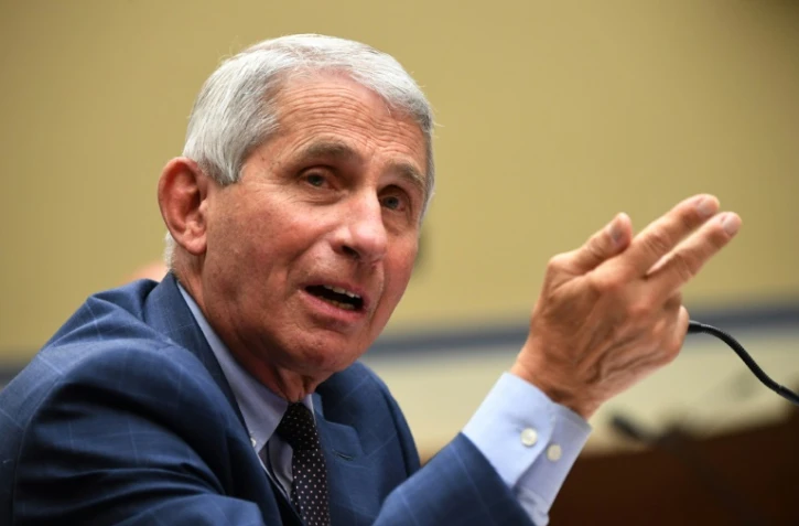 Anthony Fauci, directeur de 'Institut américain des maladies infectieuses témoignent devant une commission de la Chambre des représentants sur l'épidémie de Covid-19, à Washington DC le 31 juillet 2020