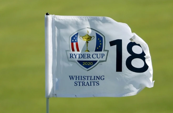 La 43e édition de la Ryder Cup 2020 a été reportée d'un an, doit se dérouler sur le parcours de Whistling Straits, dans le Wisconsin (ici le trou N.18 le 22 septembre 2021)