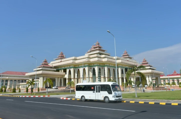 Le Parlement de Naypyidaw, le 29 janvier 2021 en Birmanie