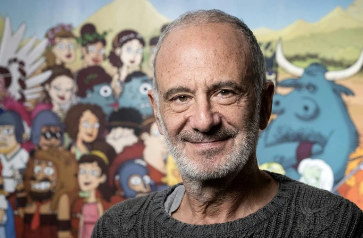 Gérard Miller lors de la sortie de la BD "50 nuances de Grecs", à Paris le 15 novembre 2019