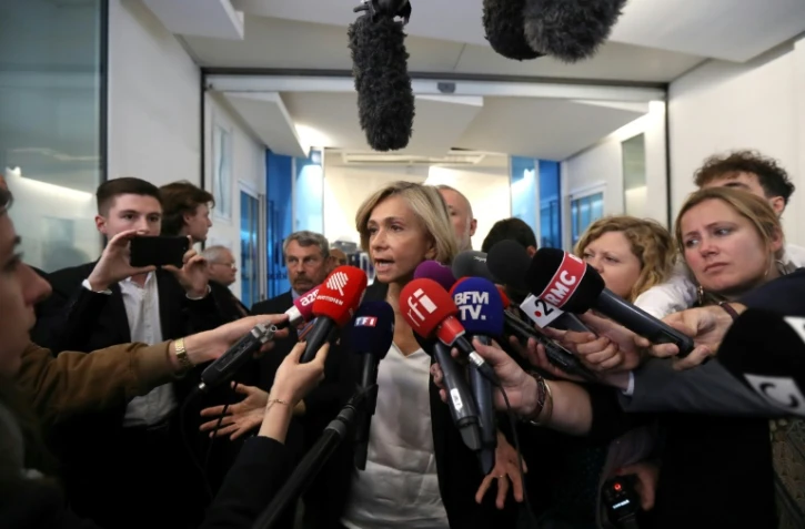 Valérie Pécresse au siège du parti LR à Paris, le 27 mai 2019