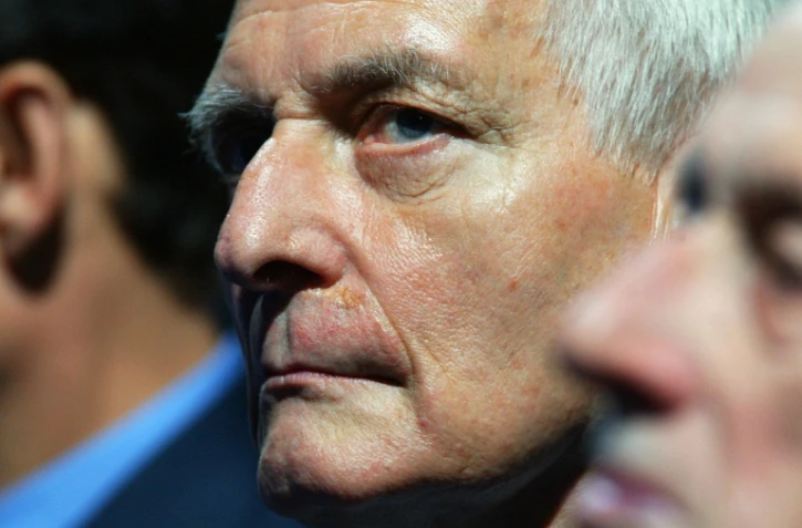 Le conseiller politique de Jacques Chirac, Jérôme Monod, le 21 septembre 2002 au Parc des Expositions de Villepinte, lors des assises extraordinaires du RPR qui doivent entériner la fin du parti gaulliste et sa fusion dans l'UMP