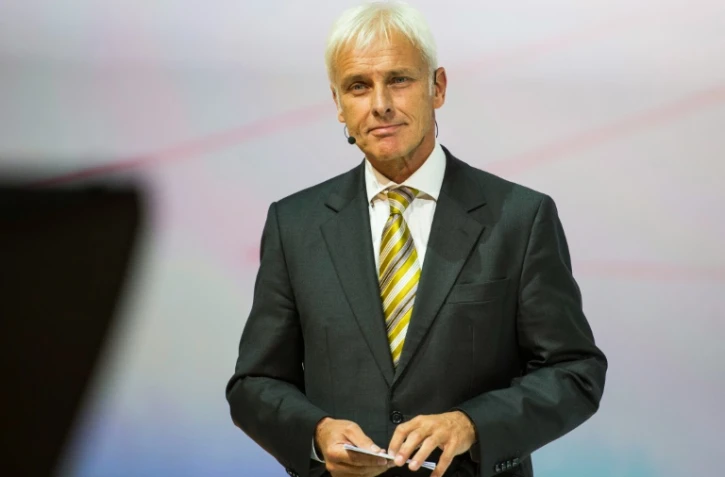 Le patron de Volkswagen Matthias MĂĽller Ă Francfort le 14 septembre 2015