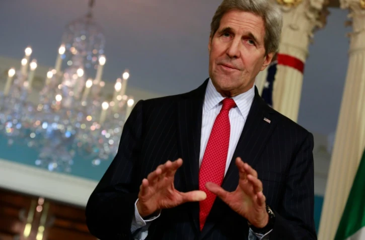 Le secrétaire d'Etat américain John Kerry à Washington le 16 décembre 2015