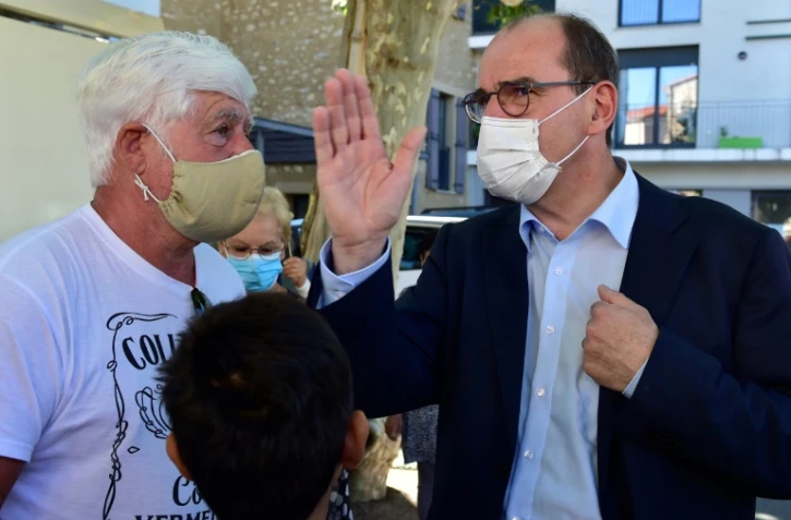 Le Premier ministre Jean Castex en visite Ă Prades (sud-ouest), le 18 juillet 2020