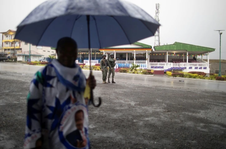 Une patrouille de la gendarmerie camerounaise sur la place principale de Buea, le 3 octobre 2018