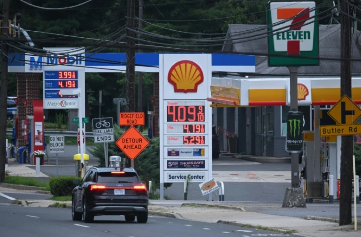 Des stations-service à Bethesda (Maryland), le 6 août 2023