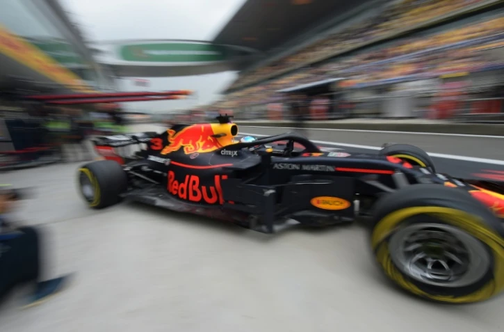 L'Australien Daniel Ricciardo (Red Bull) lors des qualifs du GP de Chine sur le circuit de Shanghai, le 14 avril 2018