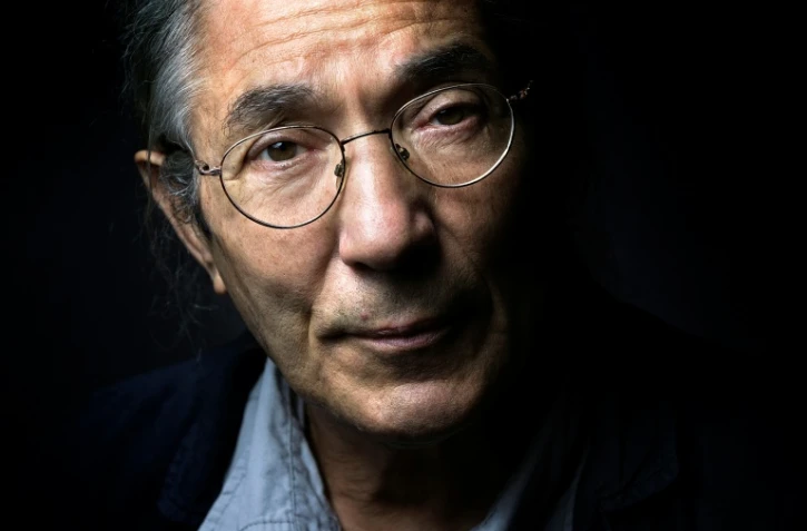 Photo d'archive de l'écrivain franco-algérien Boualem Sansal qui pose à Paris le 4 septembre 2015