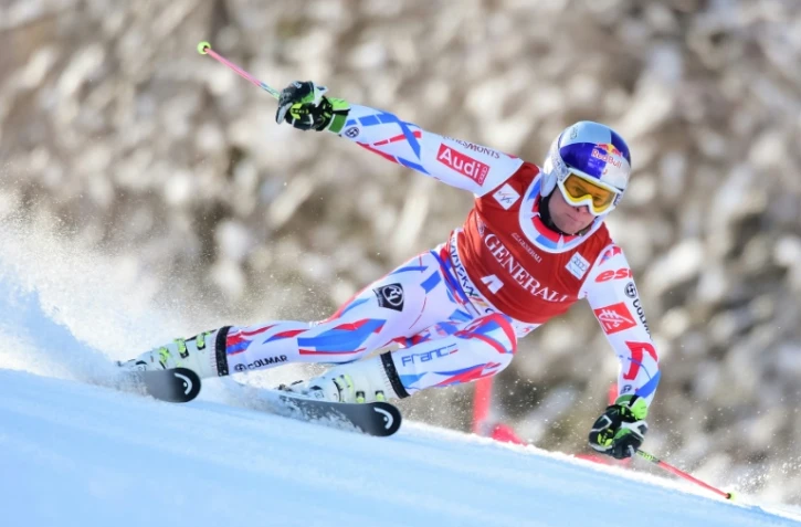 Le Français Alexis Pinturault lors de la 1re manche du géant de Kranjska Gora, le 4 mars 2016