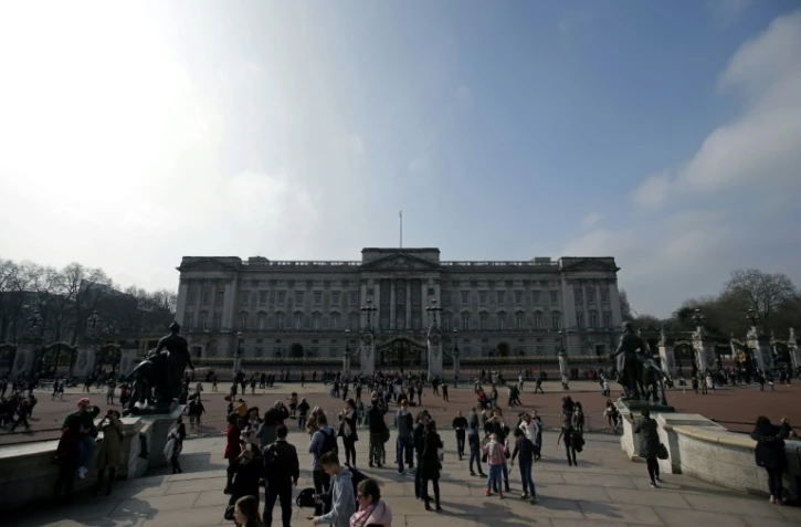 Buckingham Palace, résidence de la reine Elizabeth II, le 16 mars 2017 à Londres