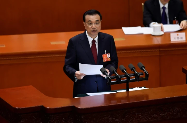 Le Premier ministre chinois, Li Keqiang, lors de l'ouverture de la session annuelle du Parlement, à Pékin le 5 mars 2018