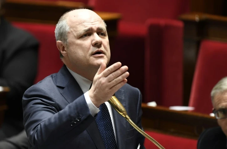 Le ministre de l'Intérieur Bruno Le Roux lors des questions au gouvernement le 24 janvier 2017 à l'Assemblée nationale à Paris