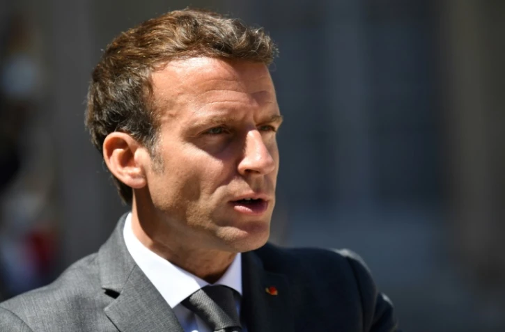 Emmanuel Macron lors d'un point presse le 1er juin à l'Elysée, où il recevait le Premier ministre arménien