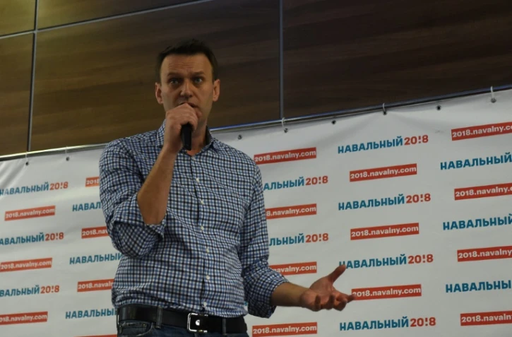 L'opposant russe AlexeĂŻ Navalny en campagne Ă Tver Ă 150 km de Moscou, le 29 mai 2017