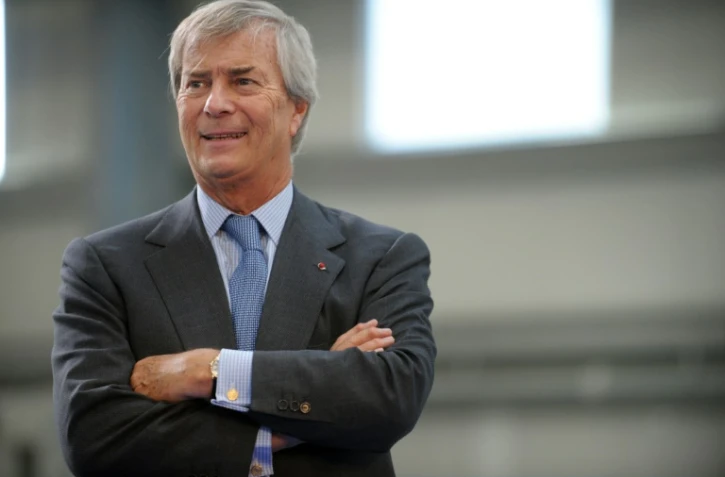 Vincent Bolloré, le 15 janvier 2016 à Ergue-Gaberic dans l'ouest de la France