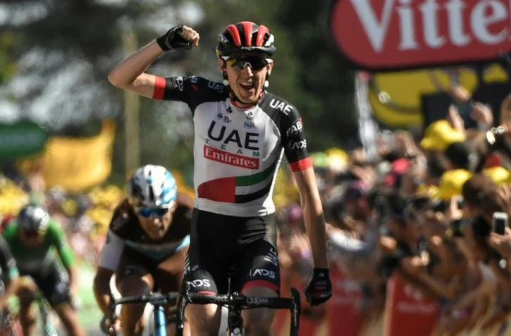 L'Irlandais Dan Martin remporte la 6e étape du Tour de France, le 12 juillet 2018 à Mûr-de-Bretagne 