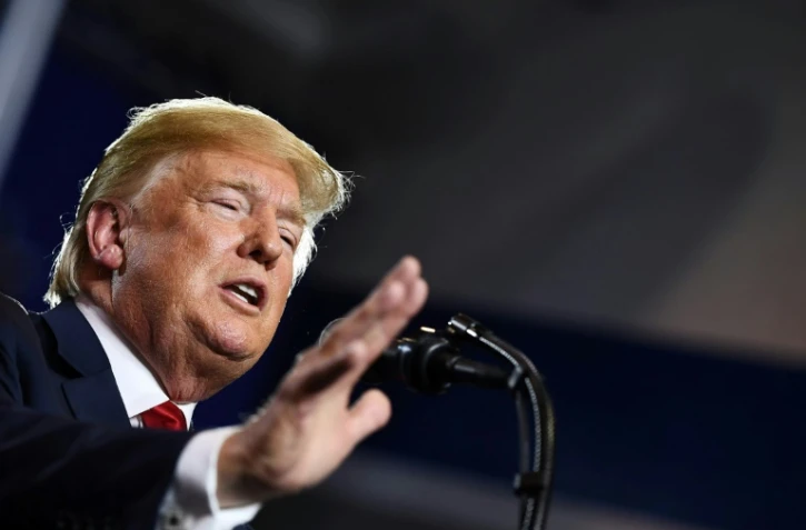 Le président américain Donald Trump s'exprime lors d'une réunion publique le 25 juin à West Columbia (Caroline du sud, est)
