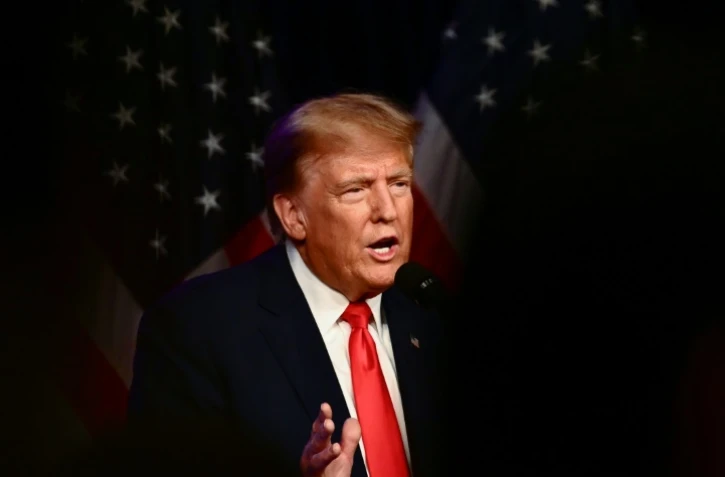 L'ancien président américain Donald Trump à La Vegas, le 8 février 2024 au Nevada