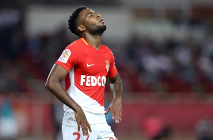 Le milieu de terrain de l'AS Monaco Thomas Lemar contre Montpellier, le 29 septembre 2017 à Louis-II