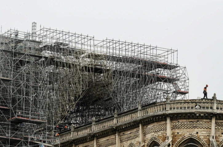 Le bâchage de la cathédrale Notre-Dame de Paris débute le 23 avril 2019