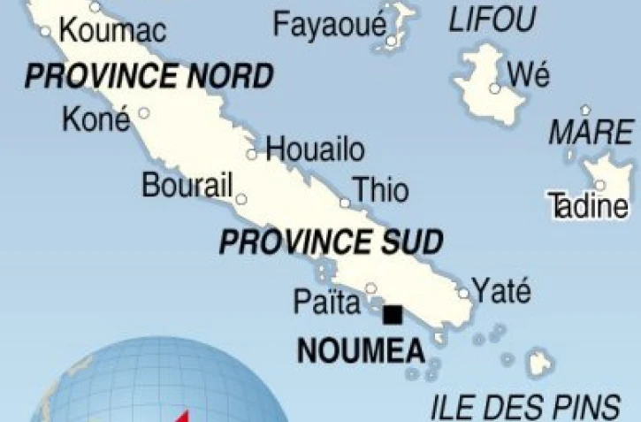Carte de la Nouvelle-Calédonie
