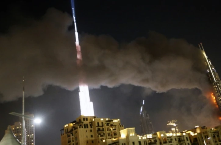 Incendie à l'hôtel Address Downtown, le 31 décembre 2015 à Dubaï