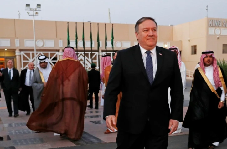 Le secrétaire d'Etat américain Mike Pompeo quitte Ryad pour se rendre en Turquie, le 17 octobre 2018