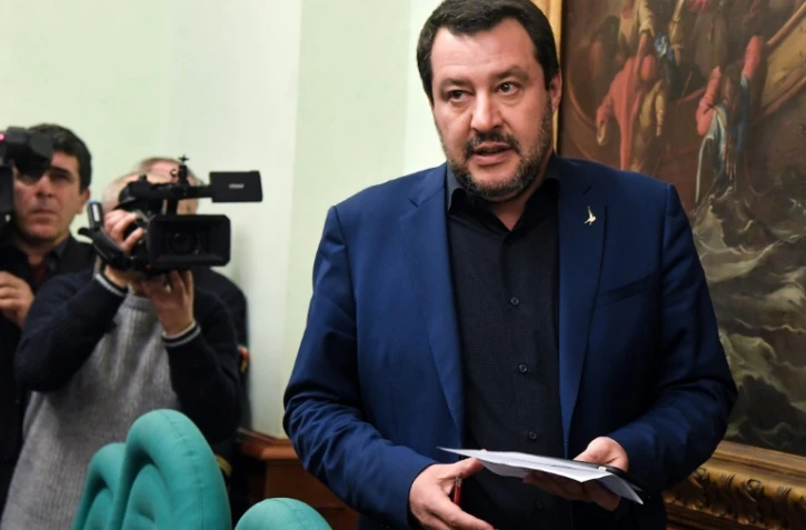 Le ministre italien de l'Intérieur, Matteo Salvini, le 11 février 2019 à Rome