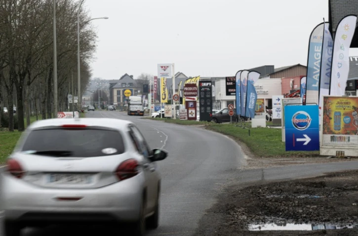 L'entrée de la ville de Honfleur, le 14 janvier 2024 dans le Calvados