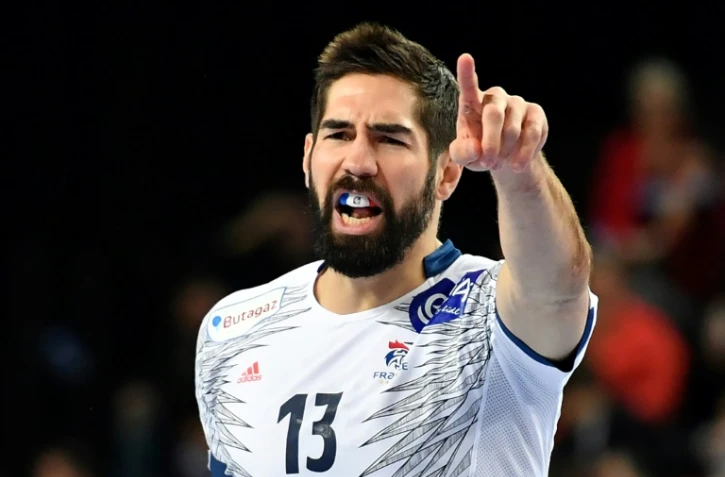Le handballeur français Nikola Karabatic lors du match amical face à la Slovénie, le 8 janvier 2017 à Montpellier