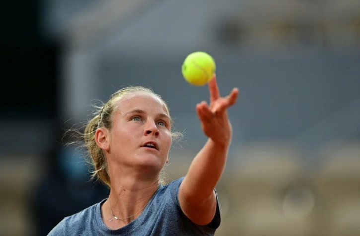 Fiona Ferro face à la Kazakhe Elena Rybakina au 2e tour de Roland-Garros, le 1er octobre 2020