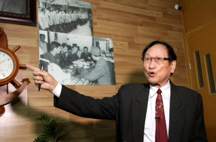 Tran Trong Duyet, ancien directeur de la prison de Hoa Lo à Hanoï, chez lui à Haiphong dans le nord du Vietnam, le 3 janvier 2018