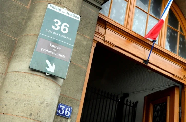 L'entrée du siège de la PJ, 36 quai des Orfèvres, le 6 août 2014 à Paris 