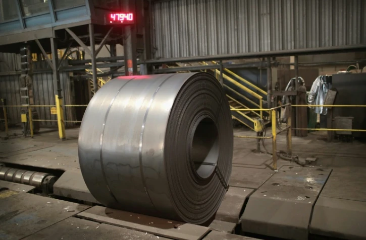 L'aciérie NLMK Indiana le 15 mars 2018 à Portage, dans l'Indiana, dans le Midwest des Etats-Unis