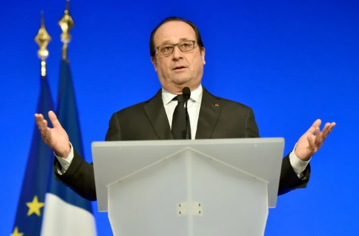 Le président François Hollande, le 16 janvier 2016 à Tulle