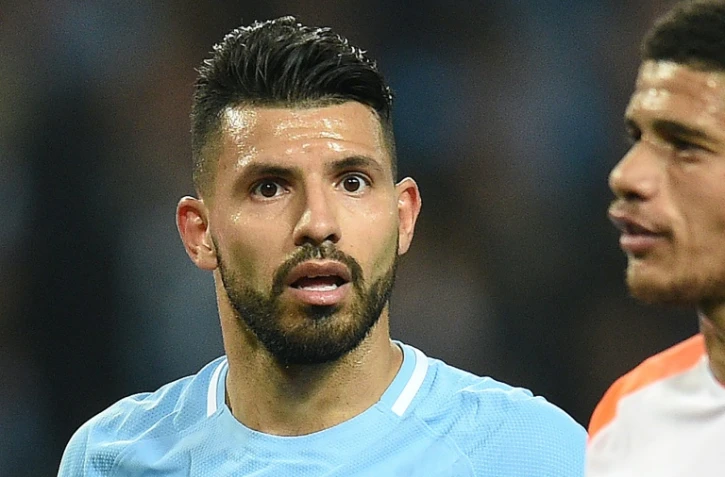 L'attaquant de Manchester City Sergio Agüero face au Shakhtar Donetsk, le 26 septembre 2017 à Manchester 