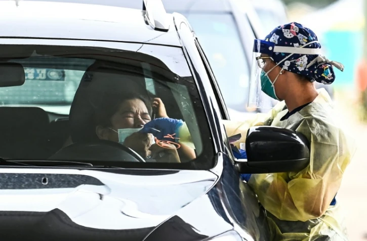 Un centre de test Covid à Miami le 3 août 2021