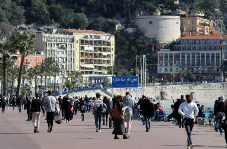 La Promenade des Anglais à Nice, le 20 février 2021