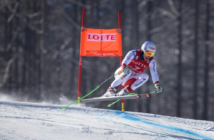 Le Suisse Carlo Janka lors du Super-Géant de Jeongseon, le 7 février 2016, en Corée du Sud