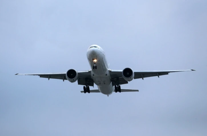 Un Boeing 777-300ER d'Air France-KLM en phase d'approche pour se poser à Roissy-Charles de Gaulle le 3 juin 2021