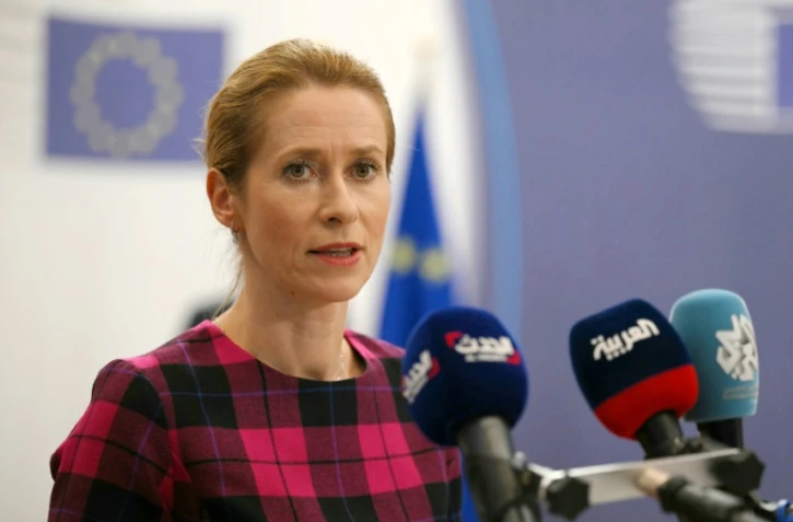 La cheffe de la diplomatie européenne Kaja Kallas, à Bruxelles, le 14 juillet 2025