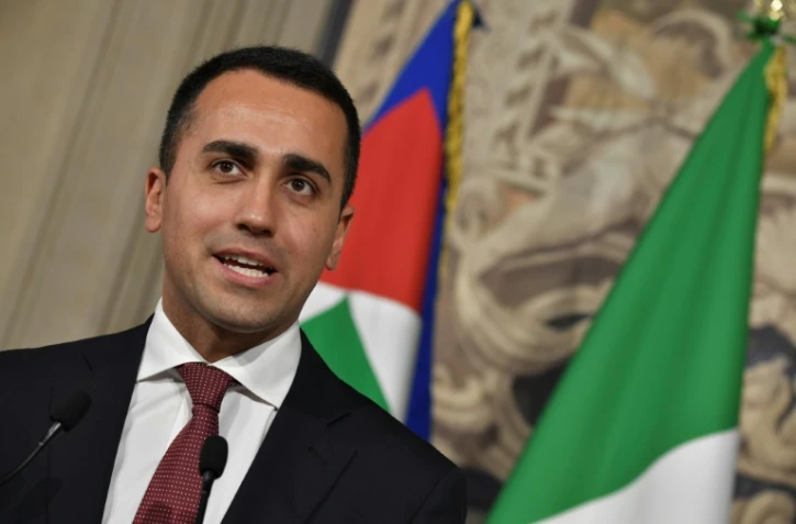 Luigi Di Maio, leader du Mouvement 5 Etoiles, le 4 mars 2018, le 21 mai 2018 Rome