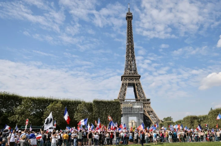 Manifestation contre le pass sanitaire à Paris, le 4 septembre 2021